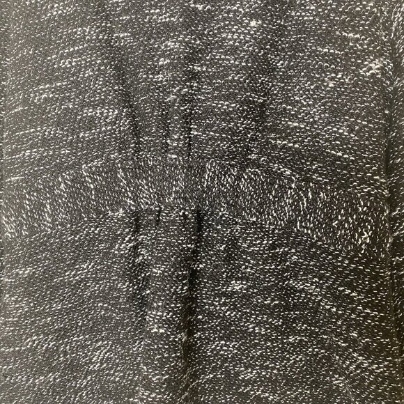 BNCI by Blanc Noir Multi-Knit Jacket L Ruffle Trim Collared Full Zip - Picture 6 of 9